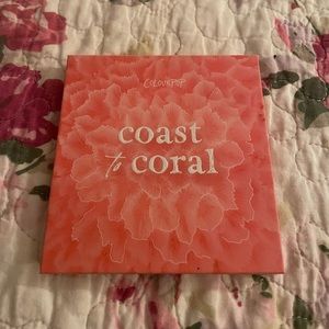 Colourpop coast to Coral palette